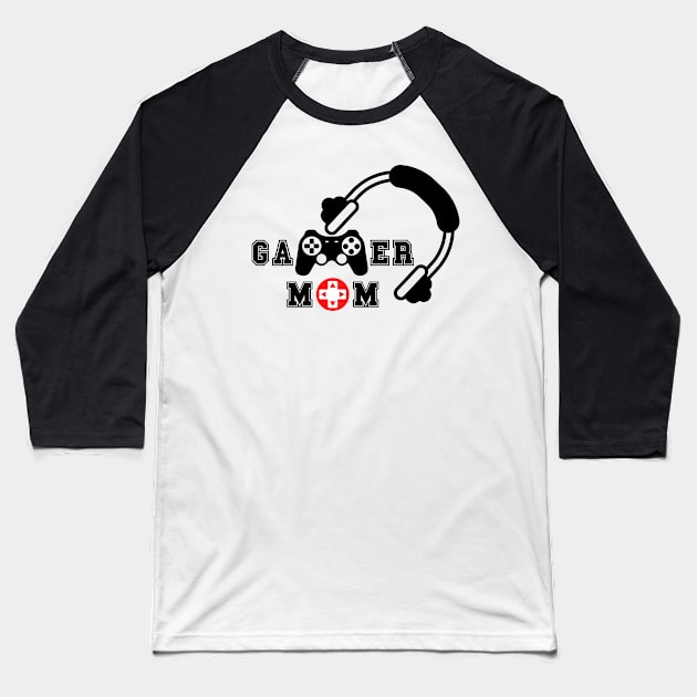 Gamer Mom Baseball T-Shirt by oneduystore